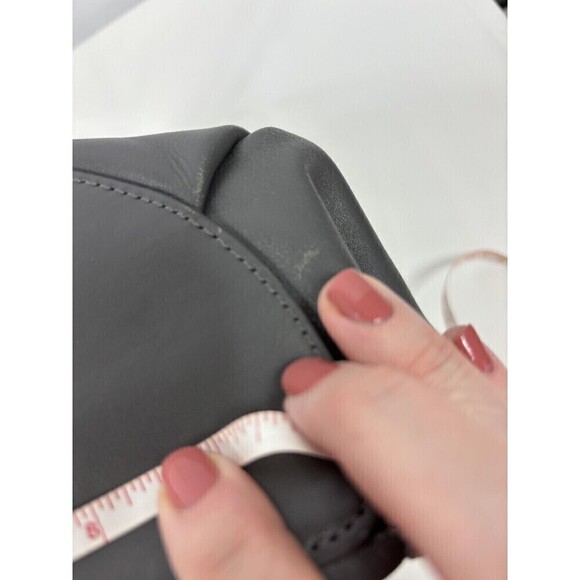 DKNY Crossbody Bag Grey Leather Studs Studded Adjustable Strap - Picture 14 of 15